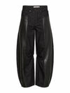 Barrel-Jeans in black