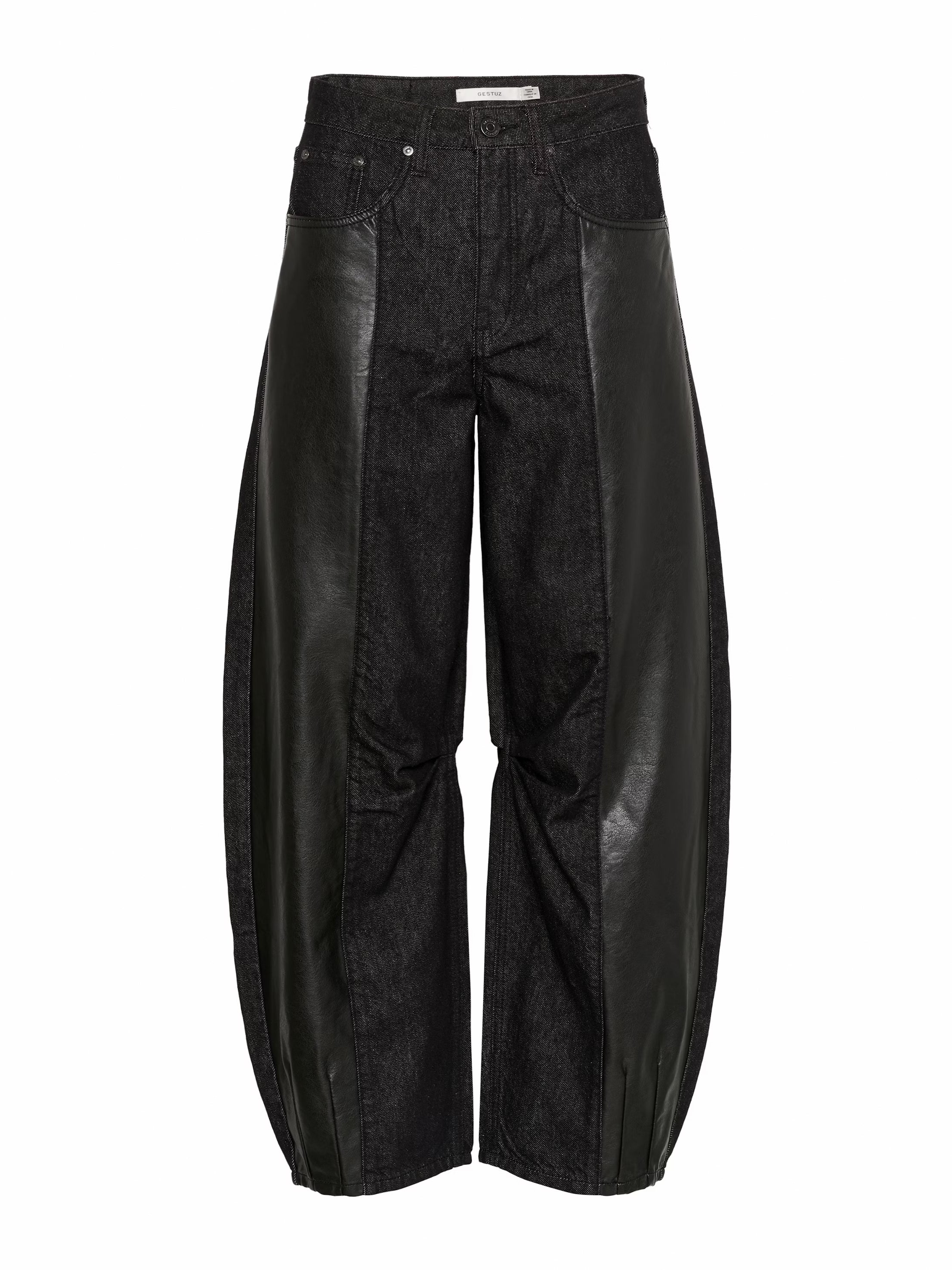 Barrel-Jeans in black