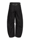 Barrel-Jeans in black