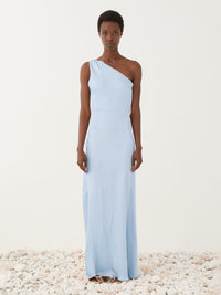 Clean-Chic-One-Shoulder Abendkleid in zwei Farben - Tempel Hamburg