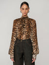 Bluse mit Animal-Print