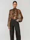 Bluse mit Animal-Print