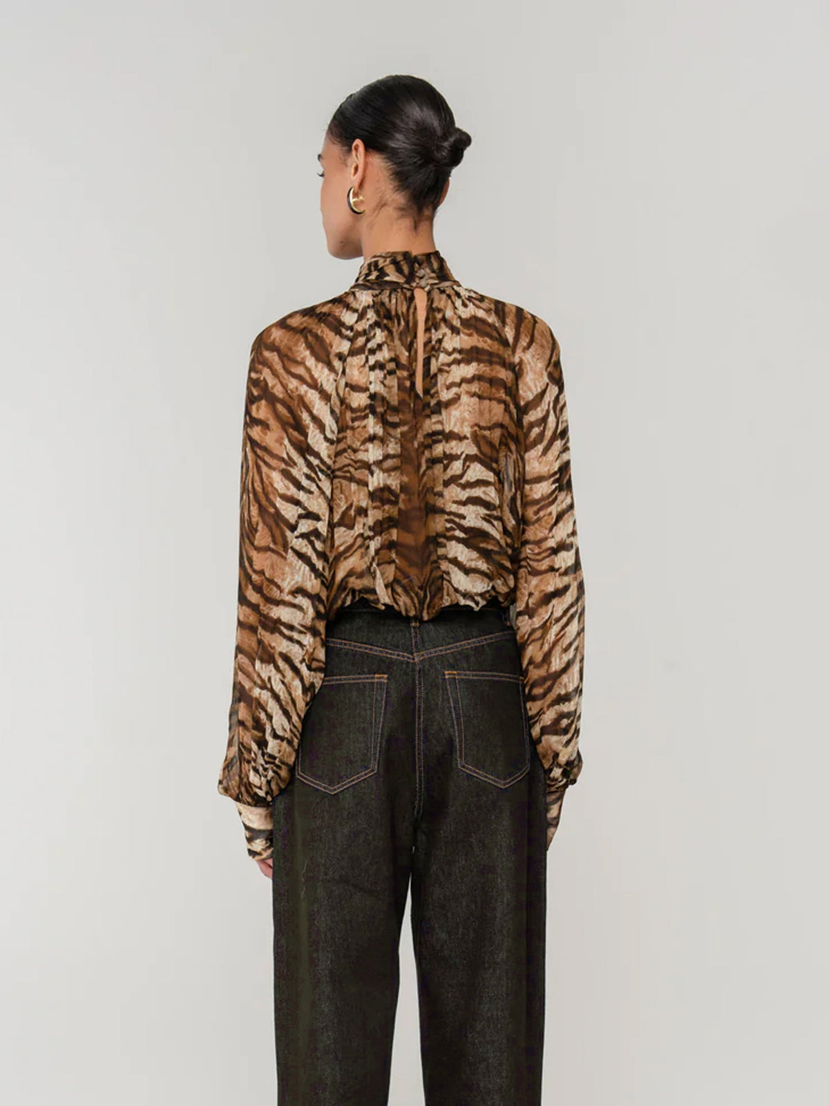 Bluse mit Animal-Print