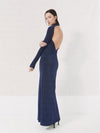 Langarmkleid mit Rückenausschnitt