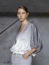 Ballonbluse im Ombre-Look