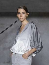 Ballonbluse im Ombre-Look