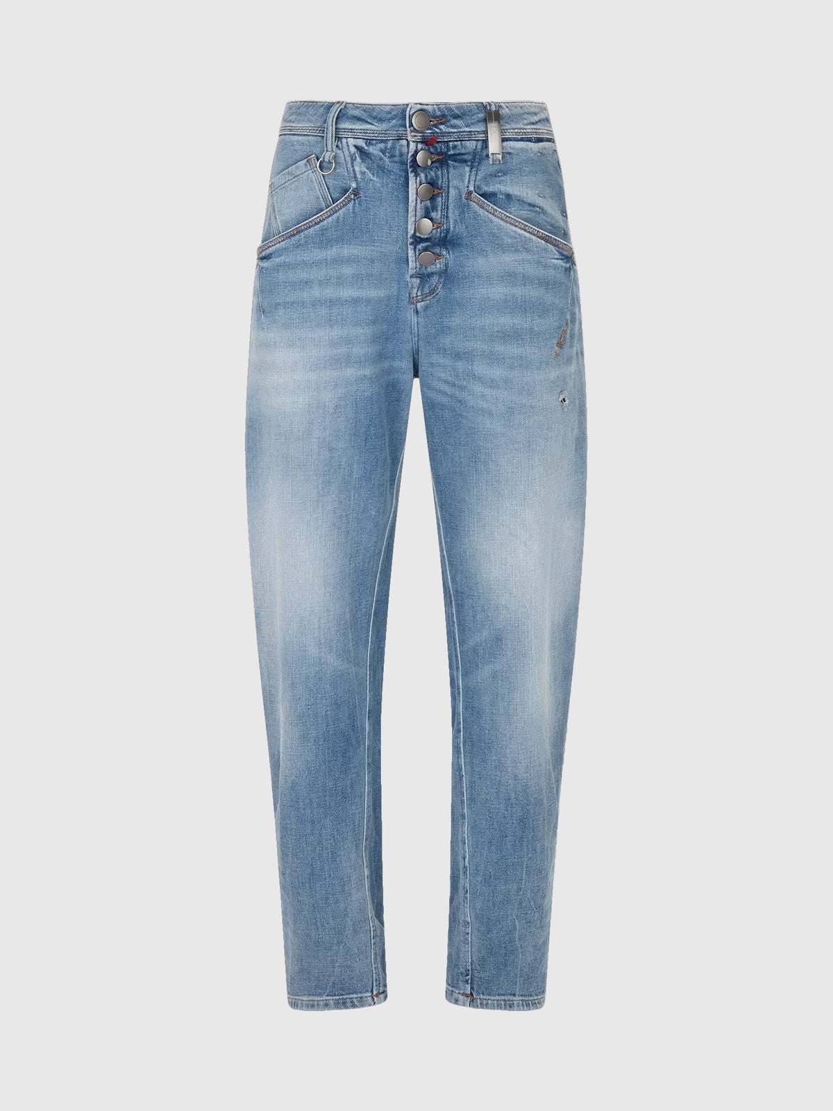 High-Waist Jeans aus Stretch-Baumwolldenim - Tempel Hamburg