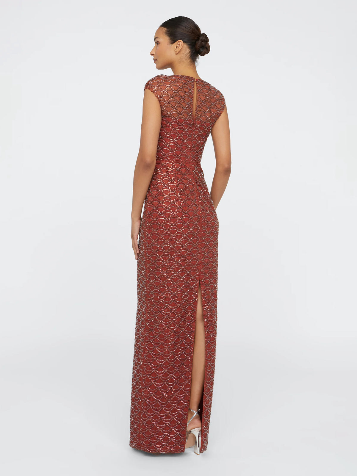 Kupferfarbenes Abendkleid Aura