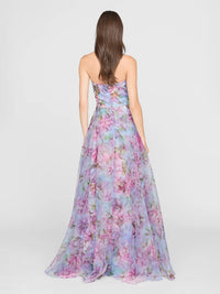 Korsagen Kleid mit Blüten - Tempel Hamburg