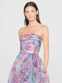 Korsagen Kleid mit Blüten - Tempel Hamburg