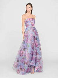 Korsagen Kleid mit Blüten - Tempel Hamburg