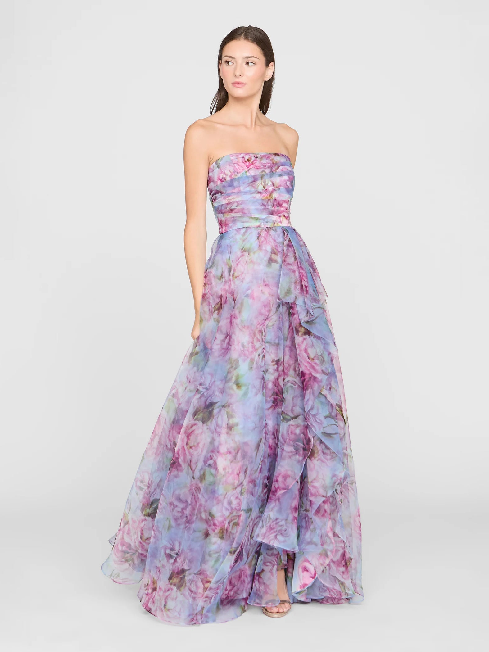 Korsagen Kleid mit Blüten - Tempel Hamburg