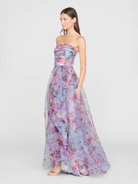 Korsagen Kleid mit Blüten - Tempel Hamburg
