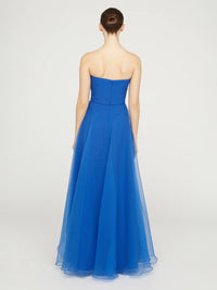 Korsagen Kleid in Royal Blue