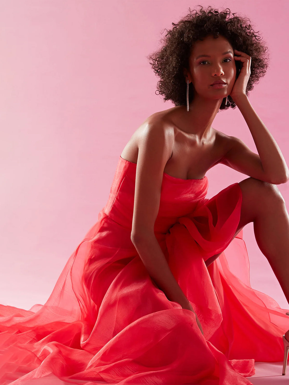 Korsagen Kleid in Begonia