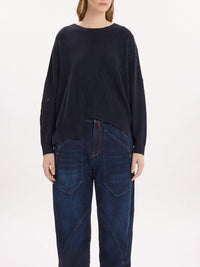 Pullover mit geflochtener Struktur