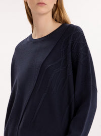 Pullover mit geflochtener Struktur