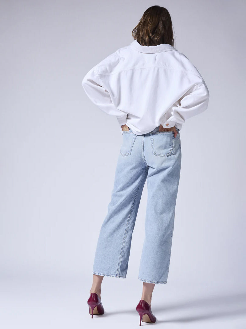 AIMETL verkürzte Jeans in Arktisch Blau - Tempel Hamburg