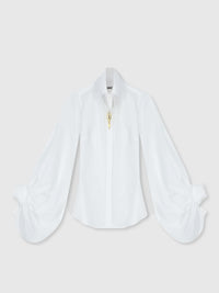 Bluse mit spitzem Kragen - Tempel Hamburg