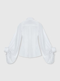 Bluse mit spitzem Kragen - Tempel Hamburg