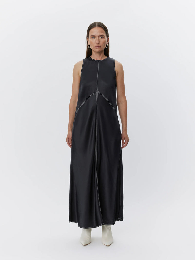 Ärmelloses Kleid in schwarz - Tempel Hamburg