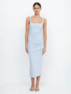 Midikleid in  Dusty Blue - Tempel Hamburg