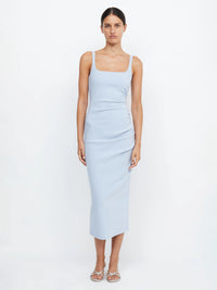 Midikleid in  Dusty Blue - Tempel Hamburg