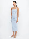 Midikleid in  Dusty Blue - Tempel Hamburg