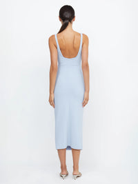 Midikleid in  Dusty Blue - Tempel Hamburg