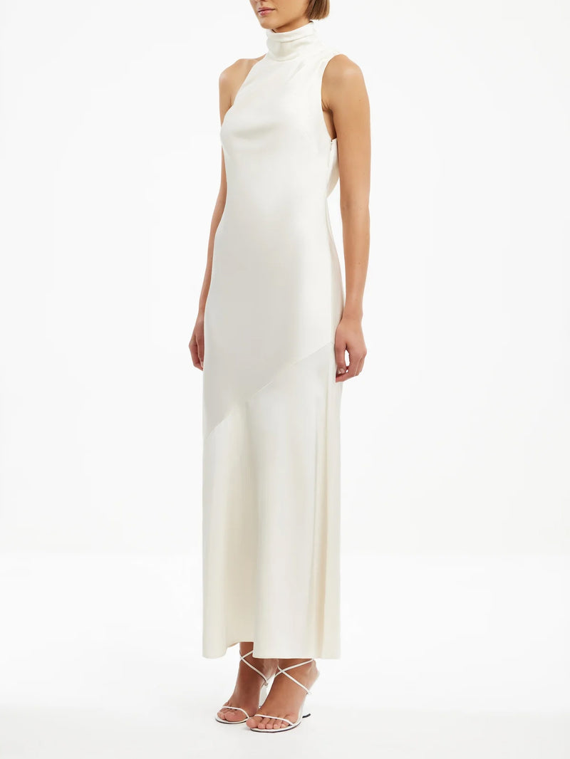 Neckholder - Kleid in Ecru