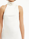 Neckholder - Kleid in Ecru