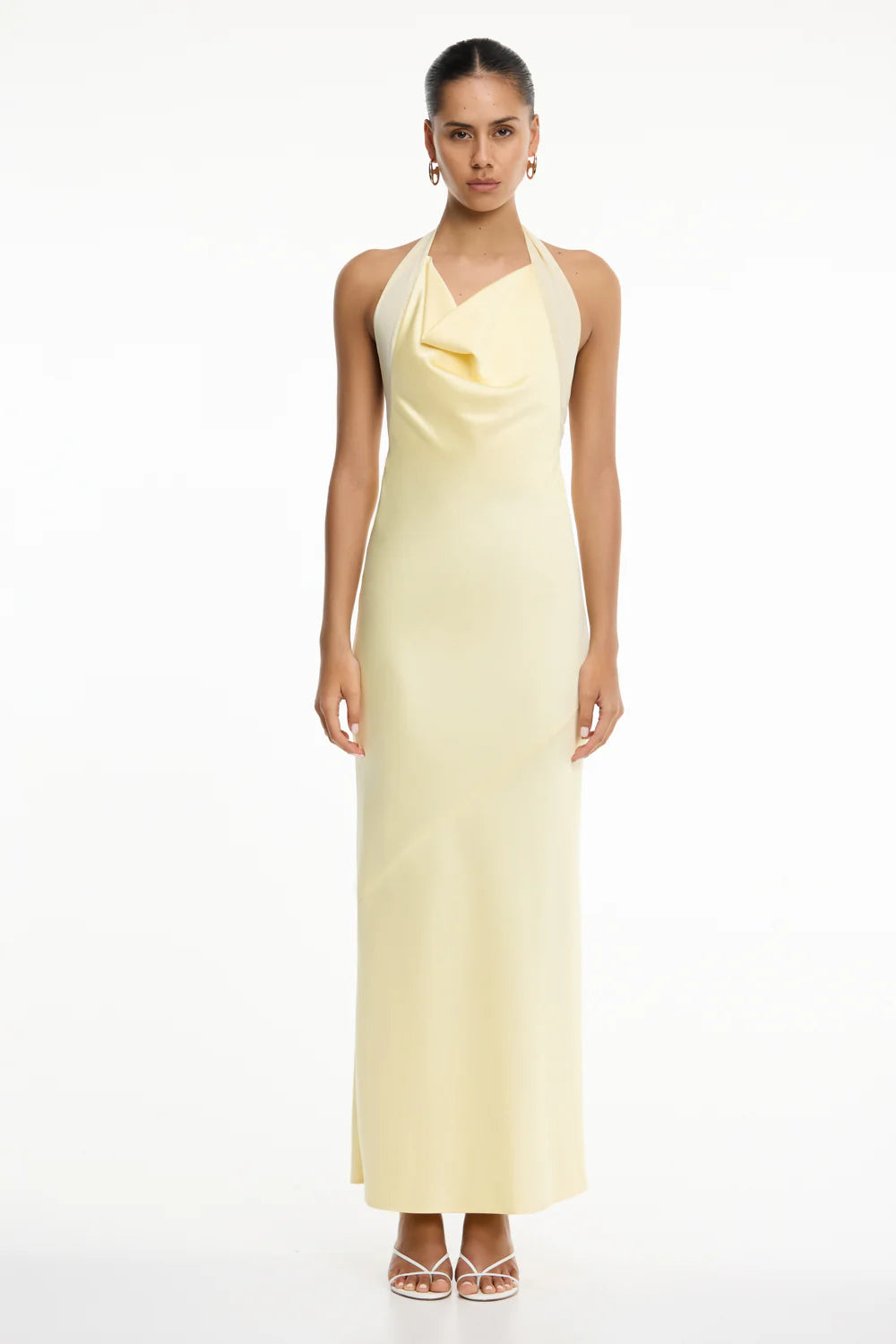 TLDevlyn Neckholder-Abendkleid in Limoncello - Tempel Hamburg