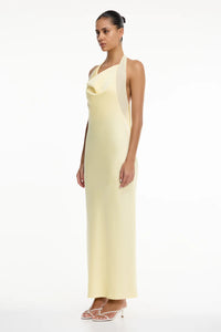 TLDevlyn Neckholder-Abendkleid in Limoncello - Tempel Hamburg