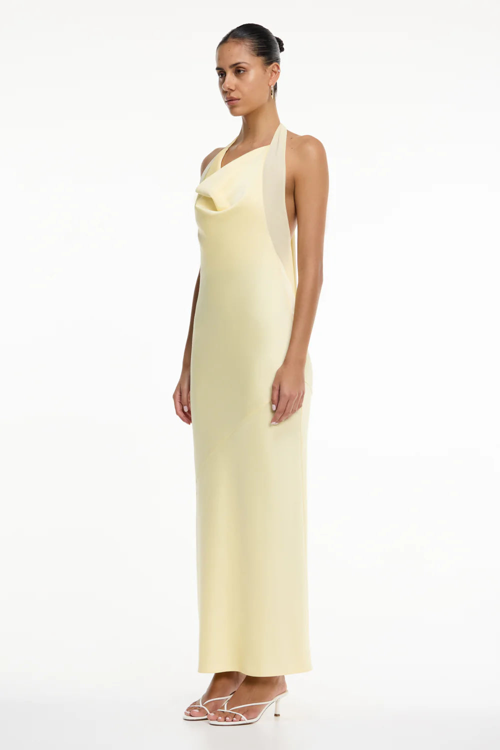 TLDevlyn Neckholder-Abendkleid in Limoncello - Tempel Hamburg