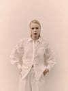 Bluse mit Wellenstickerei in Winter-Twig - Tempel Hamburg
