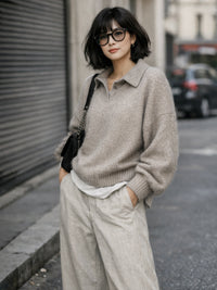 Pullover mit Polokragen - Tempel Hamburg