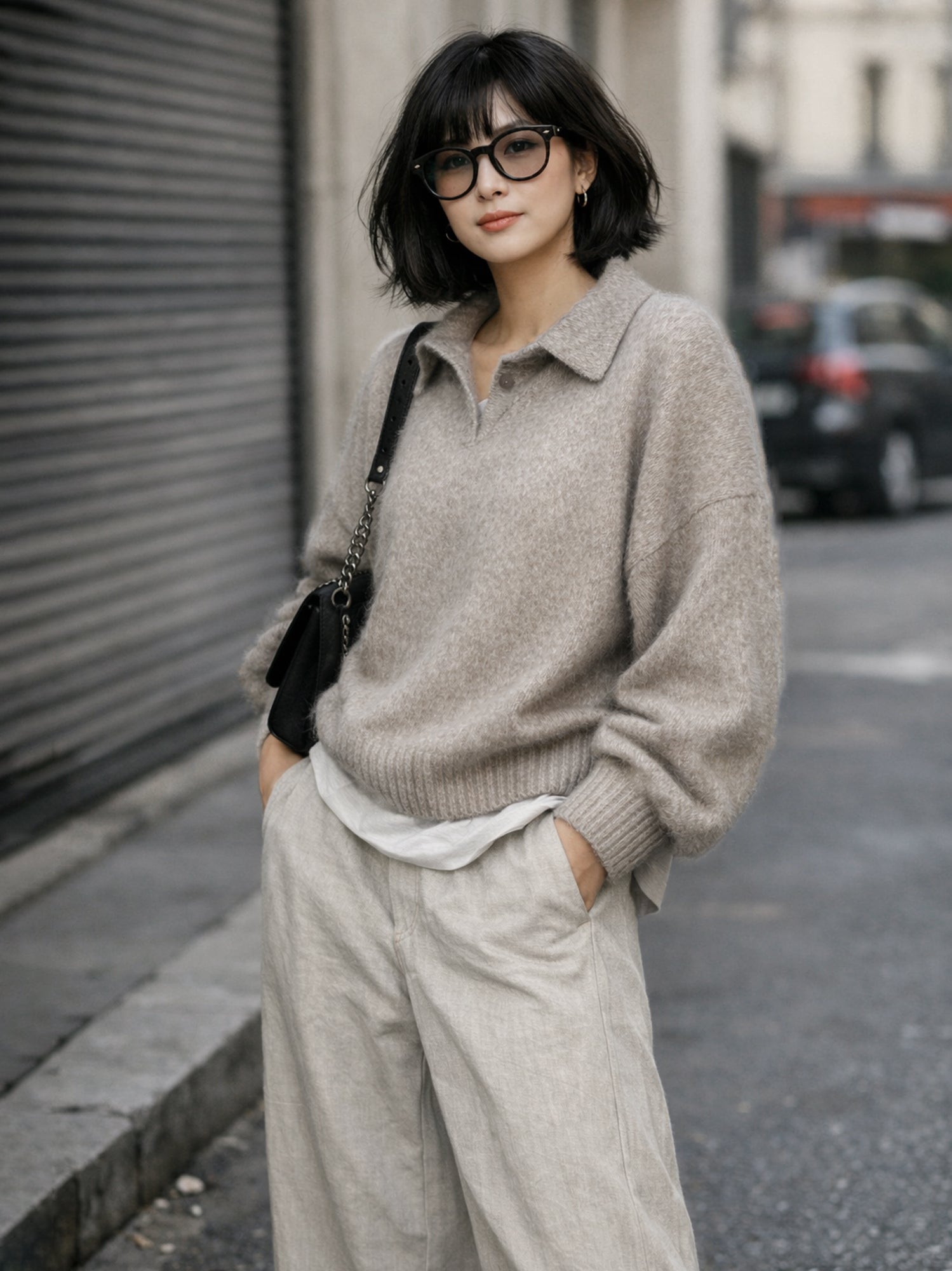 Pullover mit Polokragen - Tempel Hamburg