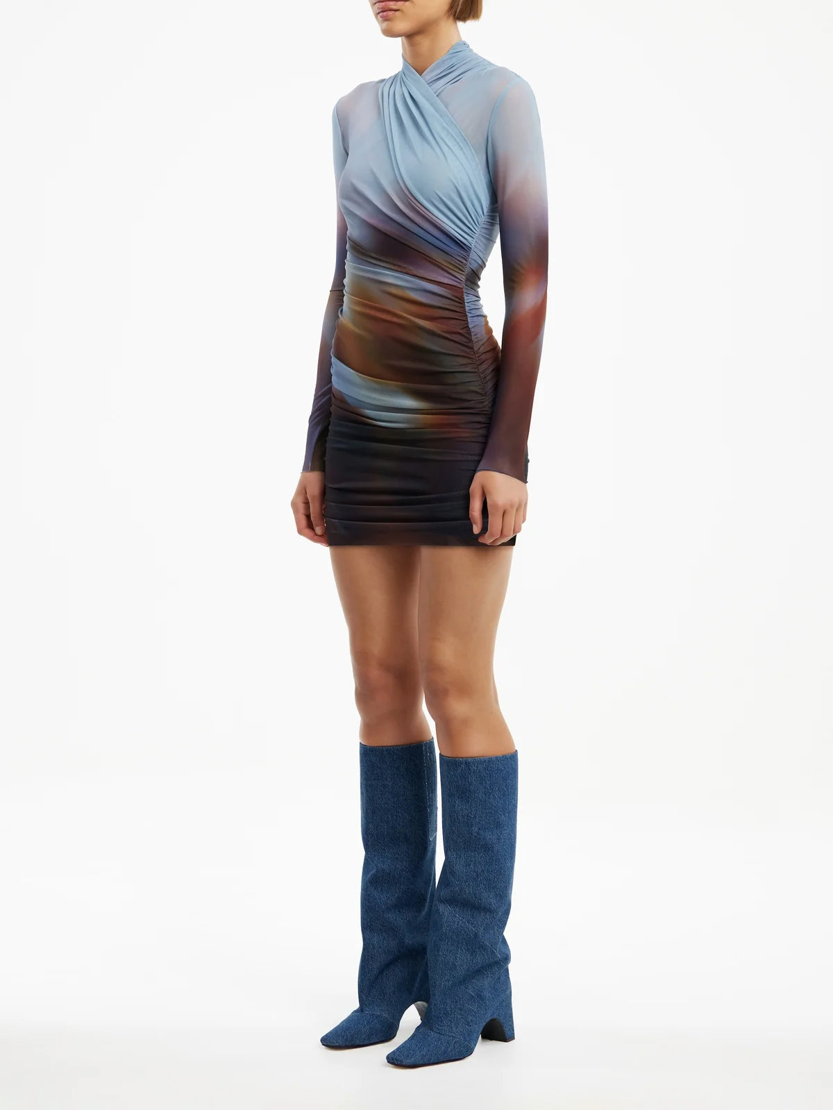 Minikleid aus Mesh