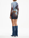 Minikleid aus Mesh