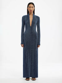 Langarmkleid mit Rückenausschnitt
