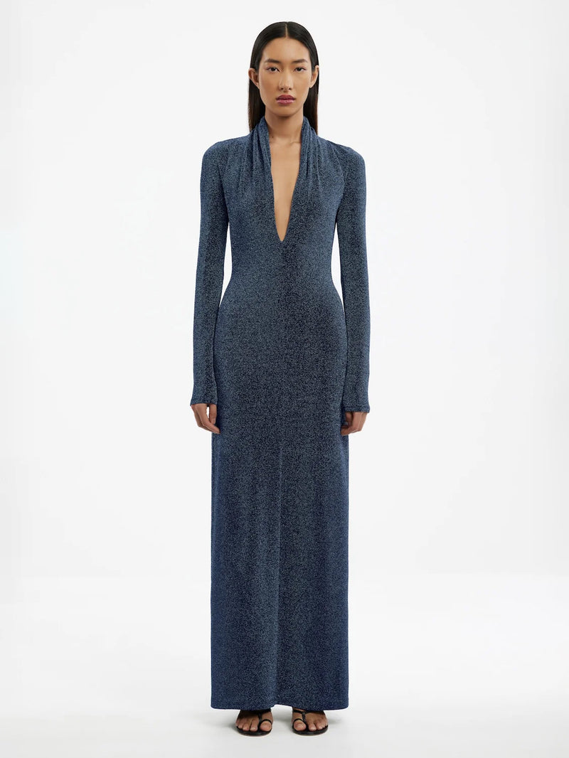 Langarmkleid mit Rückenausschnitt