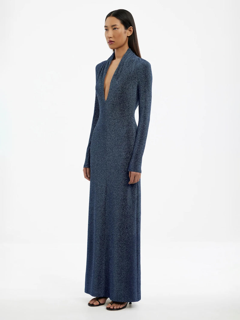 Langarmkleid mit Rückenausschnitt
