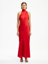 Neckholder - Kleid in Cherry