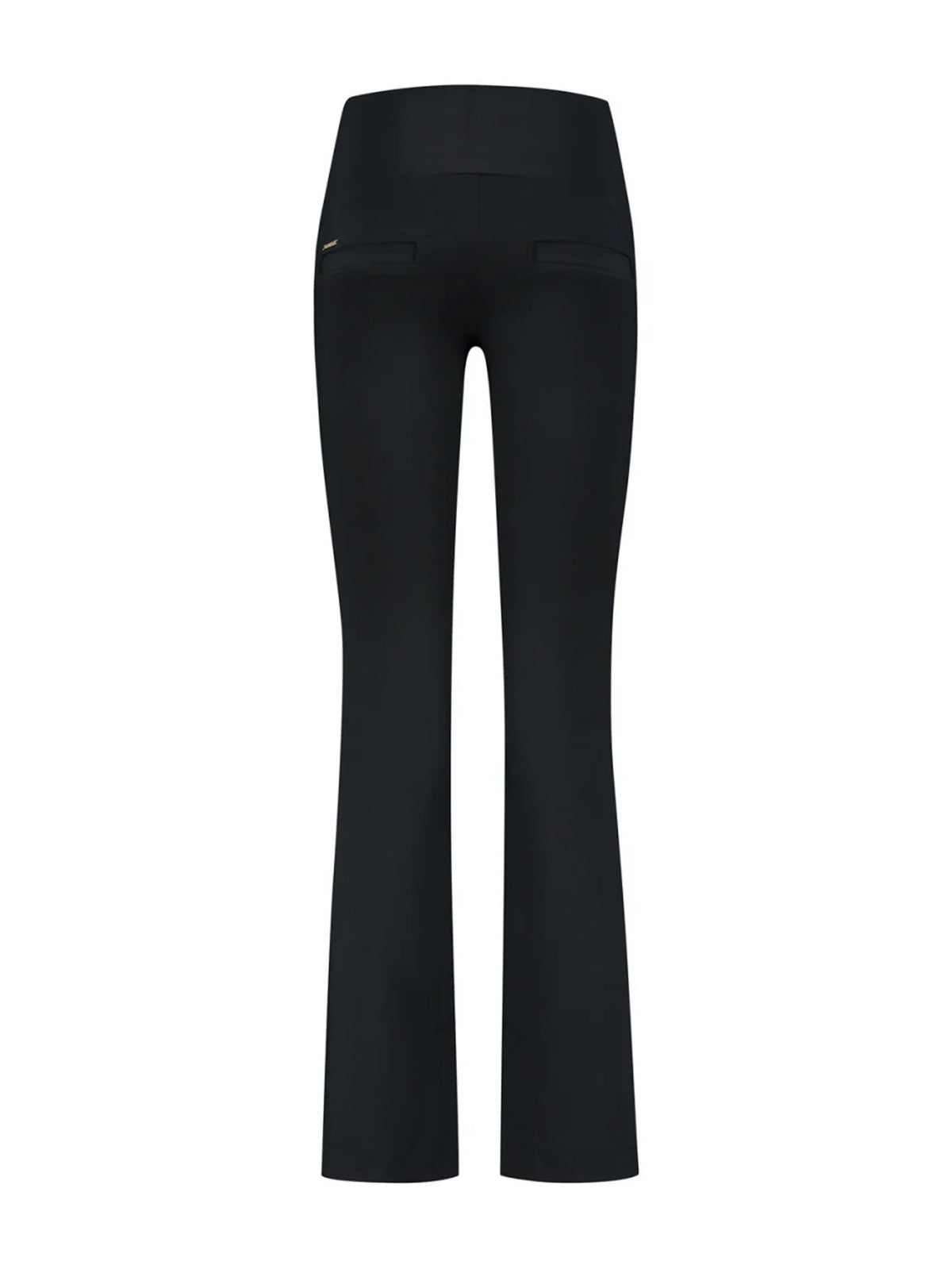 Celine Cropped Flared Legging in schwarz