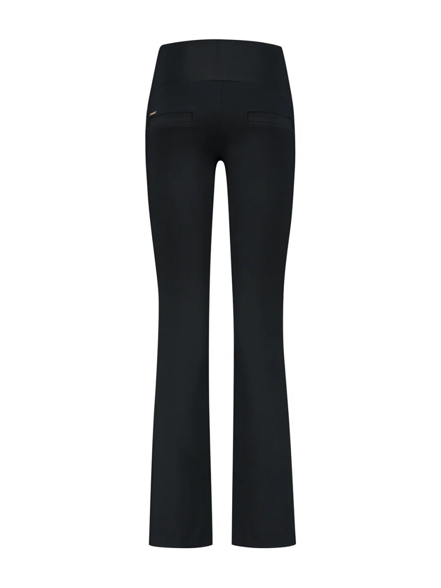 Celine Cropped Flared Legging in schwarz