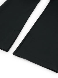 Celine Cropped Flared Legging in schwarz