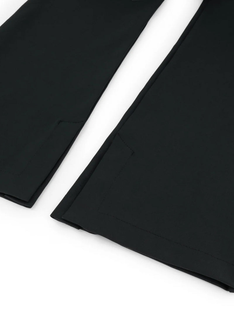 Celine Cropped Flared Legging in schwarz