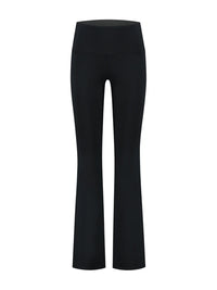 Celine Cropped Flared Legging in schwarz