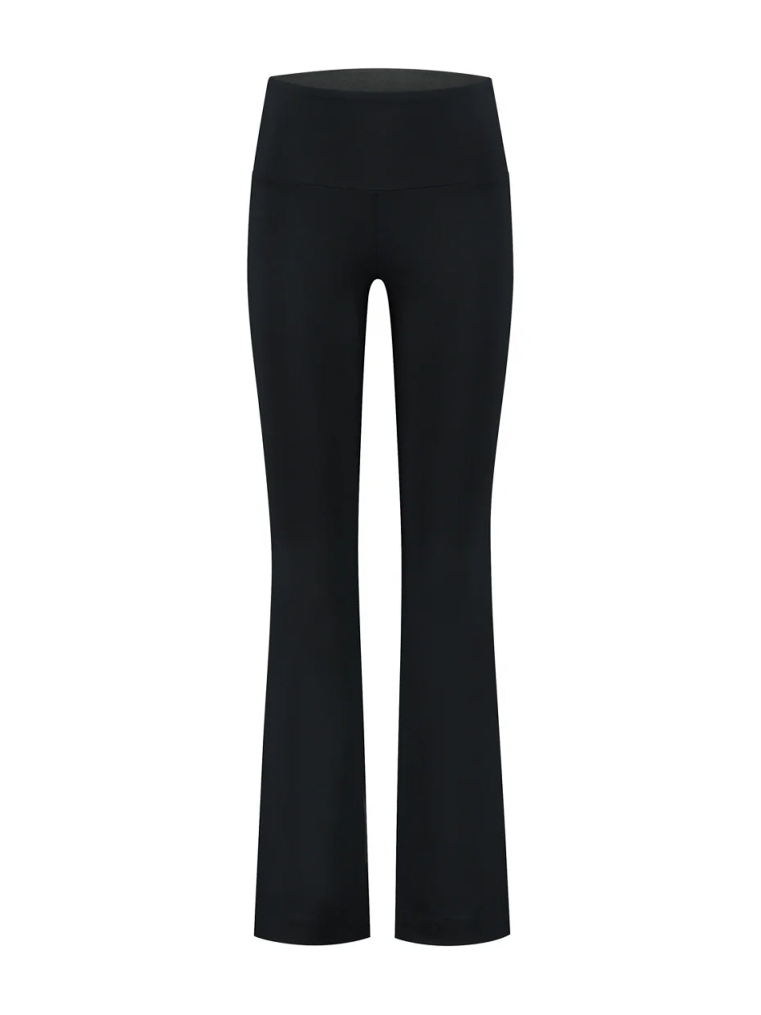 Celine Cropped Flared Legging in schwarz