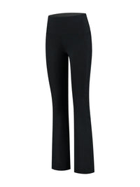 Celine Cropped Flared Legging in schwarz
